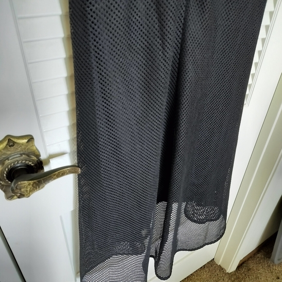 DKNY Women's Black Sleeveless Dress Black Lining Mesh Overlay Zip Back Size 8 - Picture 11 of 16